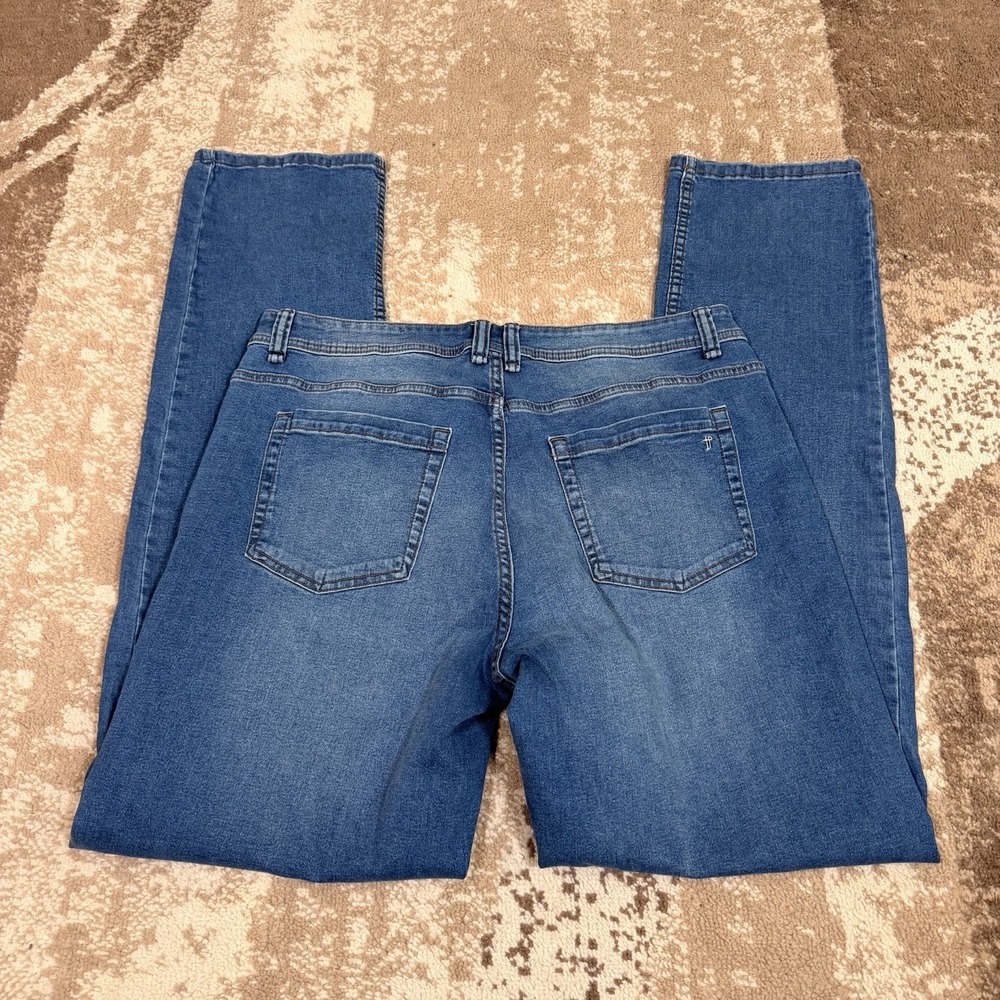 The Perfect Jean NYC Athletic Slim Fit Jeans Stretch Denim 36x36 Mens Blue Pants - Picture 4 of 8